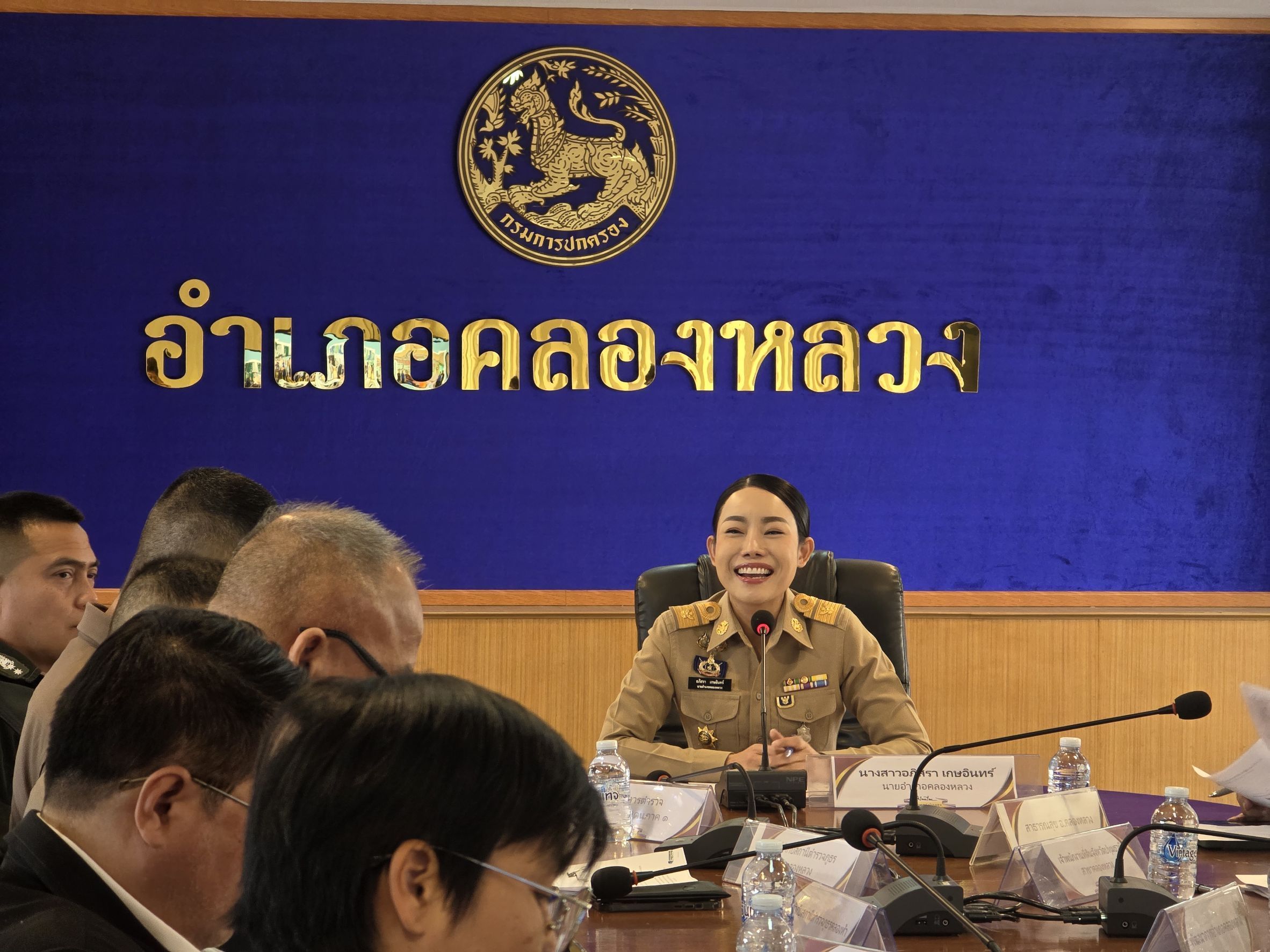 สำนักงานพัฒนาชุมชุนอำเภอคลองหลวง "ร่วมประชุมหัวหน้าส่วนราชการ อำเภอคลองหลวง"
